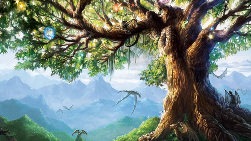 Yggdrasil ou l'Arbre de Vie dans le Coeur sacré