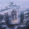 Vierge Marie dessinée par le soldat allemand Kurt Reuber en 1942 à Stalingrad